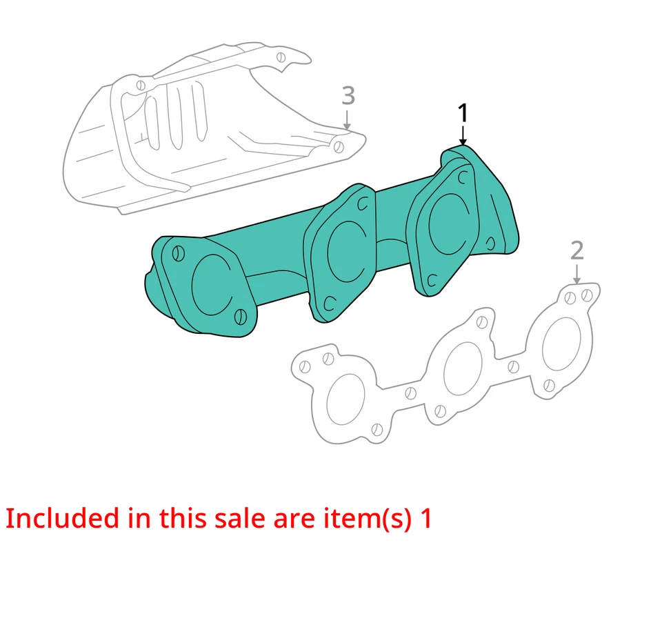 Colector de escape izquierdo Toyota 4Runner 2002 fabricante de equipos originales 127 k millas - LKQ329679630 Foto 4 de 4