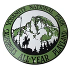 Vintage California National Park Sign - Yosemite Forest Gas Pump Porcelain Sign