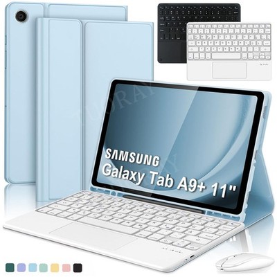 QWERTZ Tastatur Hülle Mit Stifthalter für Samsung Galaxy Tab A9+ A8 S9 S10 FE S8