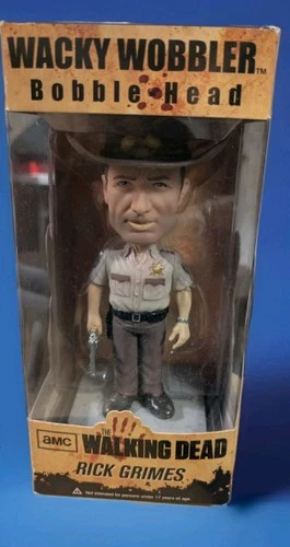 Funko Rick Grimes The Walking Dead Wacky Wobbler Bobble Head AMC NIB