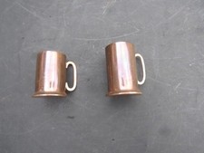 2 TAZZE DI CARICO CARTUCCE FUCILE PICCOLO VINTAGE IN RAME