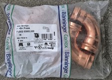  35mm 90° degree B-Press fit copper fittings Conex Banninger x5 pack