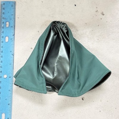SU-C-SHFLOKI: 1/12 Two Tone green wired fabric cape for 6 inch action figure