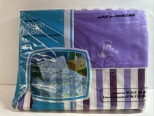 NEW Vintage Fashion Manor Penneys Double Bed Flat Sheet  81” x 104”