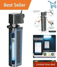 Aquarium Filter 100-400 Gallon U-V Canister 600GPH for Saltwater Freshwater