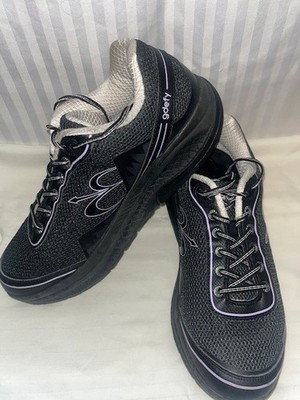Gravity Defyer G-Defy Mighty Walk Shoes Womens Sz 9 Black Athletic Sneakers