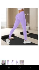 Woman's MEDIUM Scrunch Butt, High-waste, Tummy Control - Lilac Color Leggings