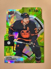 2021-22 Upper Deck Allure Leon Draisaitl Green Rainbow Die Cut /99 Oilers SSP