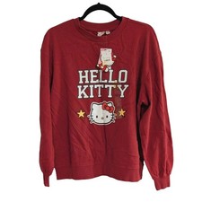 Hello Kitty Sanrio Women's Red Crewneck Sweatshirt Size S NWT