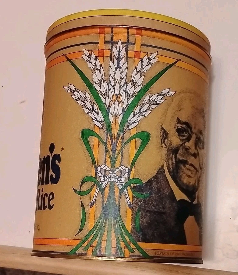 Vintage 1985 Uncle Ben's Converted Rice 64 Oz Advertising Tin: 1947 Reproduction - Image 3 of 4