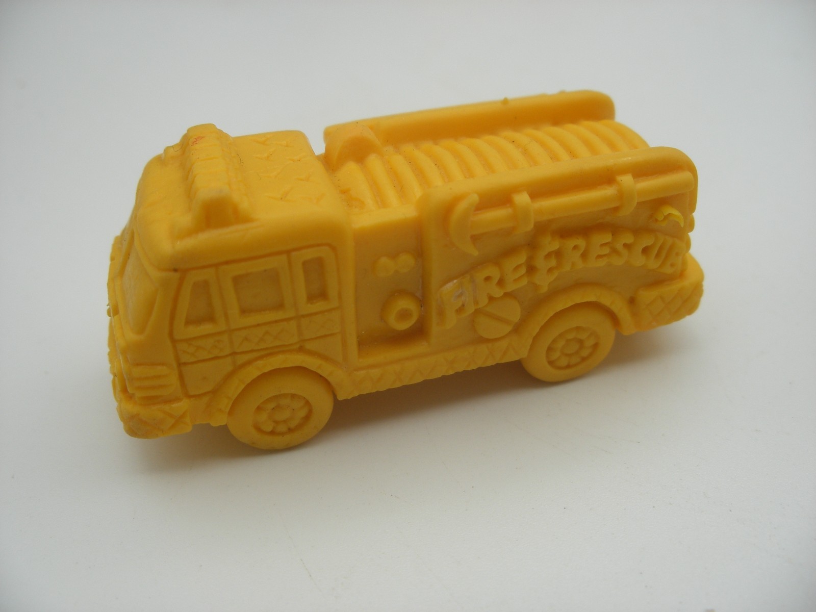 Vintage 1991 EDX Education Small Soft Plastic Vehicle (Rubber) FIRE TRUCK