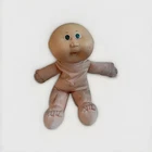 VTG 1986 Cabbage Patch Kids Doll Green Eyes Dimple Bald HM 48 Red Xavier Roberts