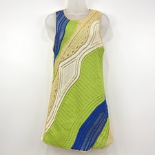 Zara Crochet Dress Women's S Psychedelic Boho Hippie Retro Beachy Festival