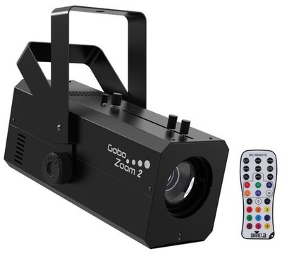 Chauvet DJ Gobo Zoom 2 70 Watt LED DMX Custom Gobo Projector + Wireless Remote