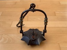 Stara lampa górnicza / lampa soczewkowa, 8-kątna, Francja, Saint-Étienne