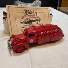 Vintage Ertl Diecast Bank - Texaco 1939 Dodge Airflow Tanker Edition 10 1993 