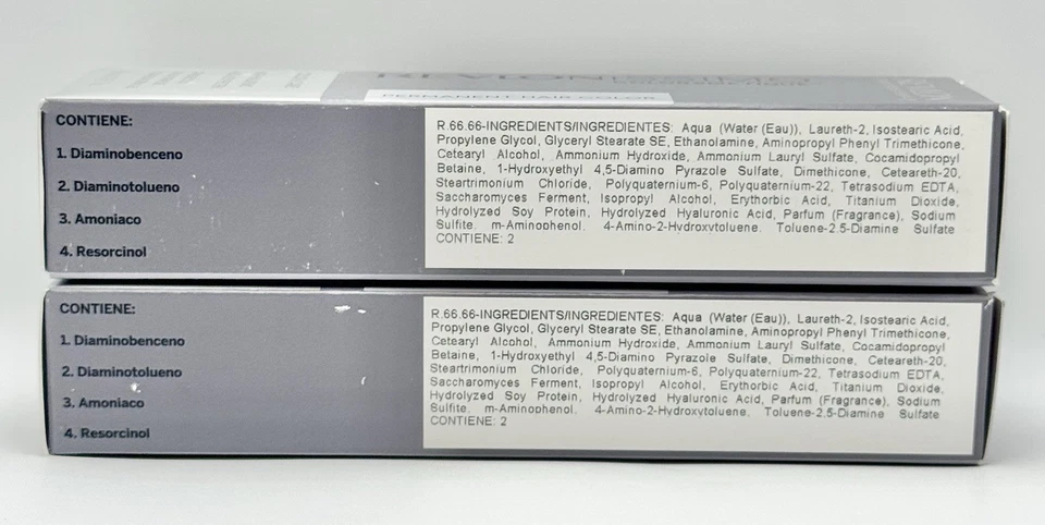 2x Color de cabello permanente Revlonissimo Colorsmetique 66,66 rojo intenso púrpura 2 oz. Foto 3 de 4