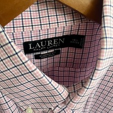 Lauren Ralph Lauren Men s Button Up LS Shirt 16.5 X 34/35 Classic Fit Non Iron