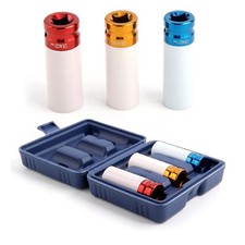 Alloy Wheel Nut Socket Thin Wall Deep Impact Socket Kit 17mm 19mm 21mm 1/2"drive