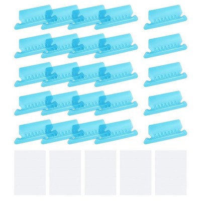 Hanging File Folder Tabs 2 Inch File Folder Tabs and Inserts Blue 50Pcs