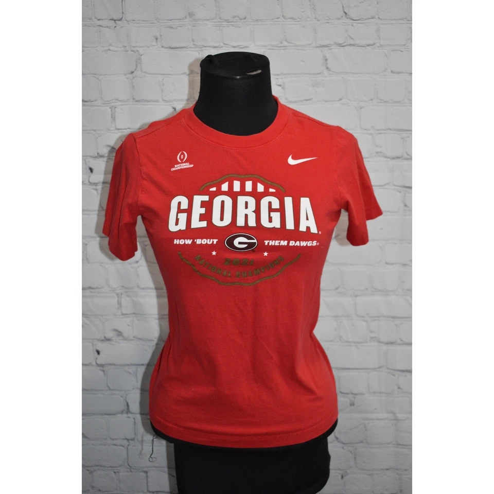 Рубашка Nike для девочек детский размер большой University Georgia National Champs 2021 DAWGS - Изображение 4 из 4