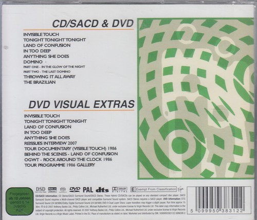 GENESIS "Invisible Touch" SACD & DVD - Foto 2 di 2