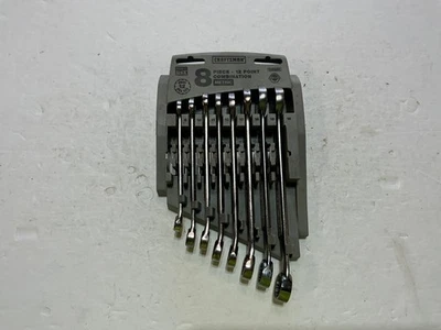 Craftsman 8 piece metric combination wrench set 9mm-16mm 46993 VA USA made - Image 1 of 4