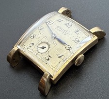 Vintage 1940s Gruen Curvex Precision 10K GF Men’s Mechanical Watch Runs