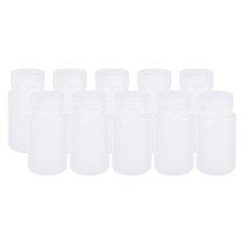 56 Pcs 125ml Reagent Bottles, HDPE Wide Mouth Round Bottles Translucent White