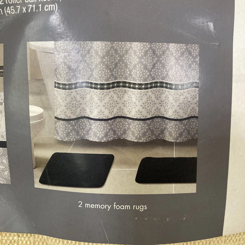 Juego de baño de espuma viscoelástica Essential Home de 15 piezas - Kmart Foto 4 de 4