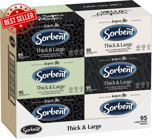 Thick and Large White Facial Tissues 1140 Tissues (95S X 12 Units), 1140 Count - Picture 12 of 12