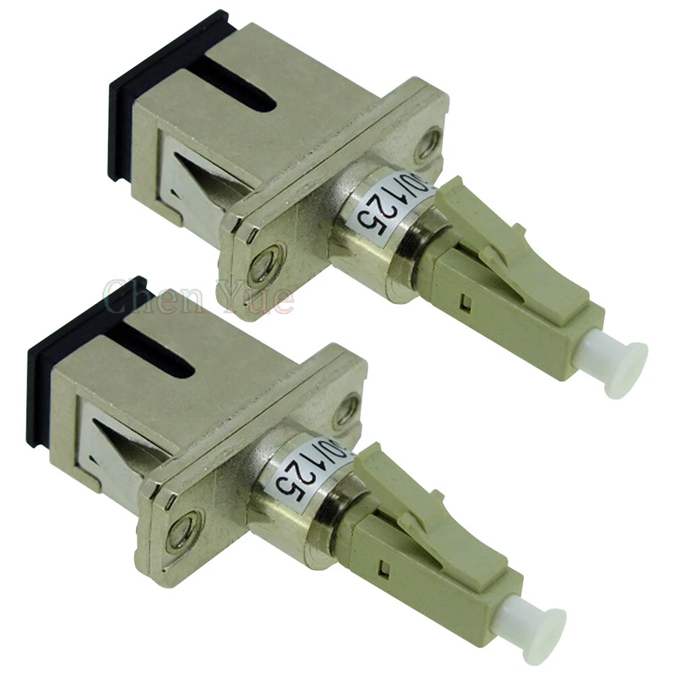 2pcs LC Male to SC Female Fiber Optic Adapter MM 50/125  Hybrid Optical Adaptor - Image 3 of 4