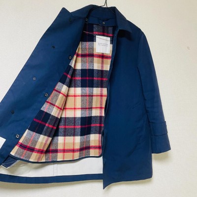 Mackintosh Philosophy Balmacaan Coat with Liner, Navy, S