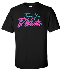 BLACK Dwyane Wade Miami Heat "Thank you DWade"   T-Shirt