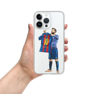 Messi Barca Celebration at Bernabeu Clear Case for iPhone 
