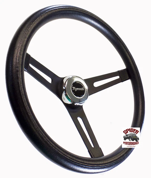Volante Plymouth 1970-1987 13 1/2" Muscle Car negro Foto 2 de 4