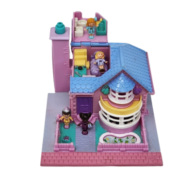 VINTAGE 1993 BLUEBIRD POLLY POCKET LIGHT UP BAY WINDOW HOUSE