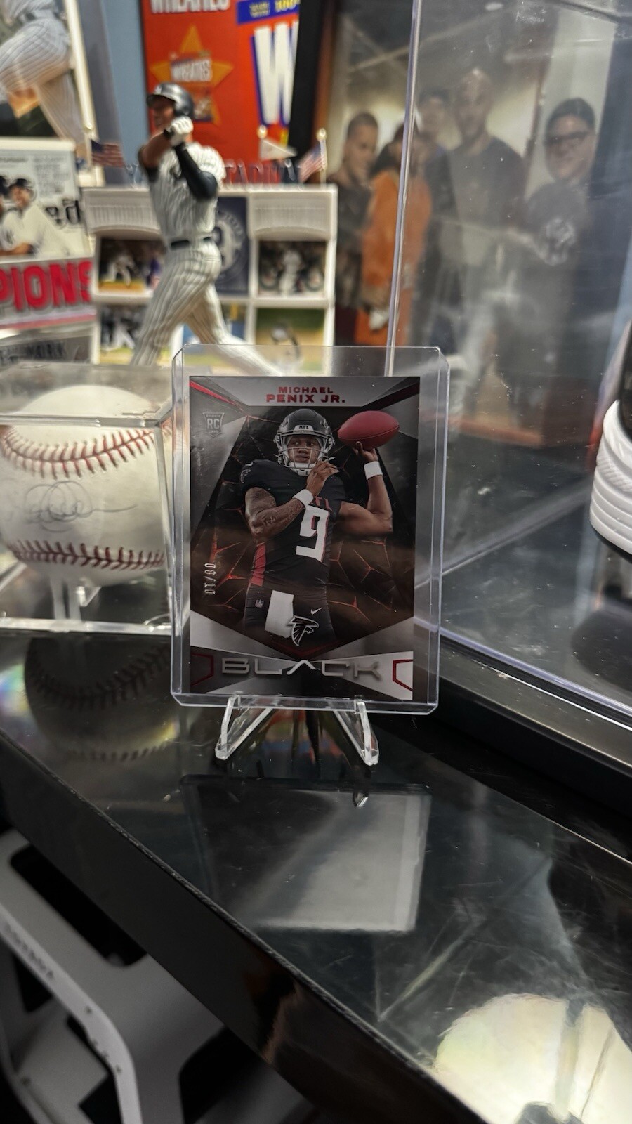 Pop 1 on eBay! 2024 Panini Black - Rookies Ruby #178 Michael Penix Jr. /10 (RC)