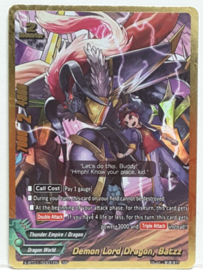 Bushiroad Future Card Buddyfight Demon Lord Dragon, Batzz X-BT01