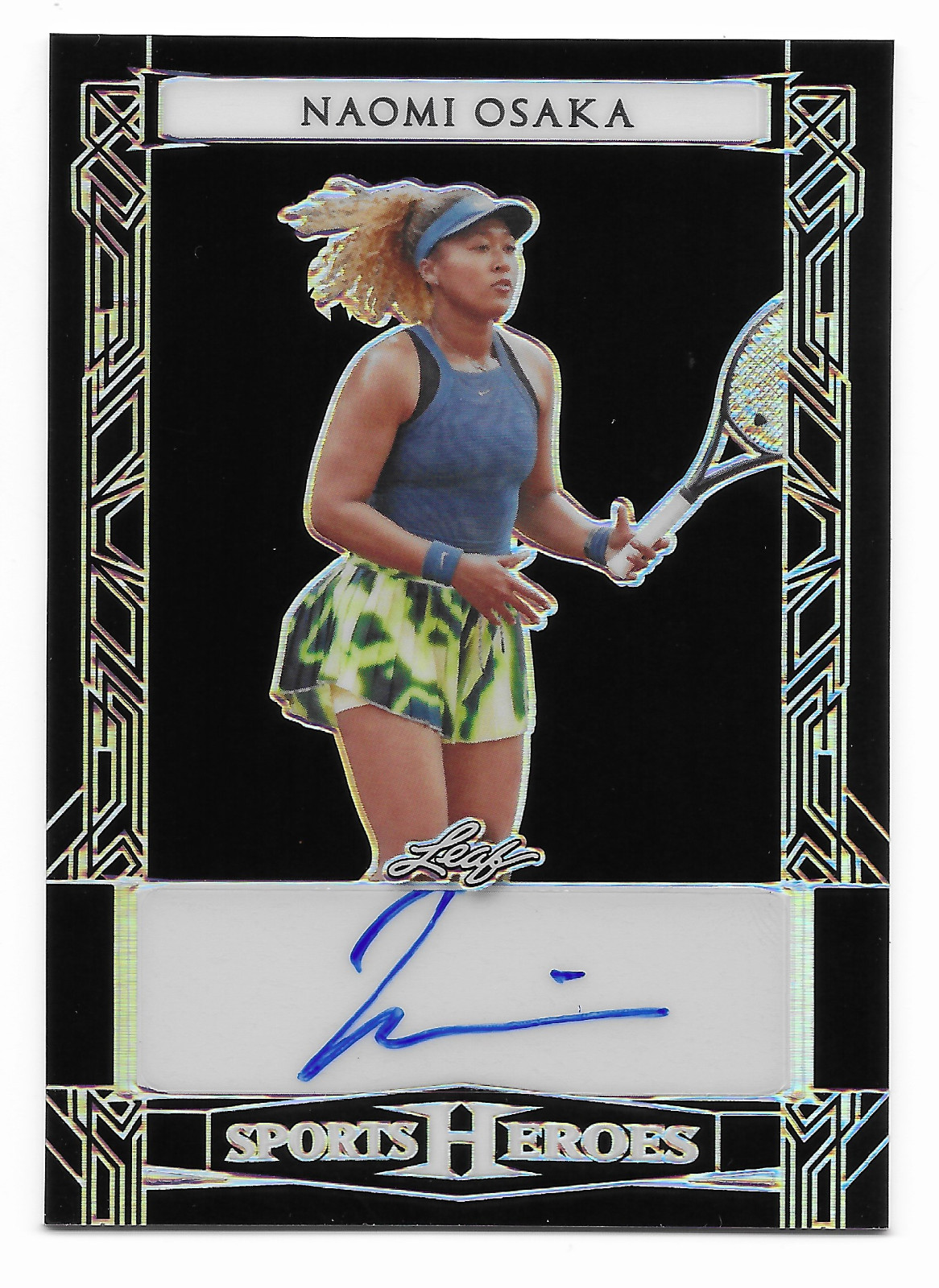 NAOMI OSAKA 2024 BA-NO1 Leaf Sports Heroes AUTOGRAPH card in holder S# 10/20