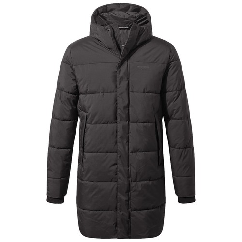 Craghoppers Hombres Cormac Chaqueta Larga con Capucha Abrigo ThermoPro Repelente al Agua - Imagen 4 de 4