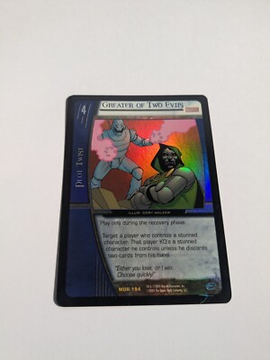 2004 MARVEL VS SYSTEM - UNLIMITED RARE CARD - Foil* GREATER OF TWO EVILS |  eBay