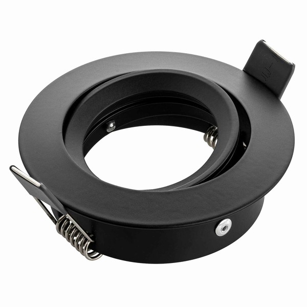 Einbau Strahler Rahmen Schwarz Schwenkbar Decke Led Halogen Leuchten 230V Sebson-image