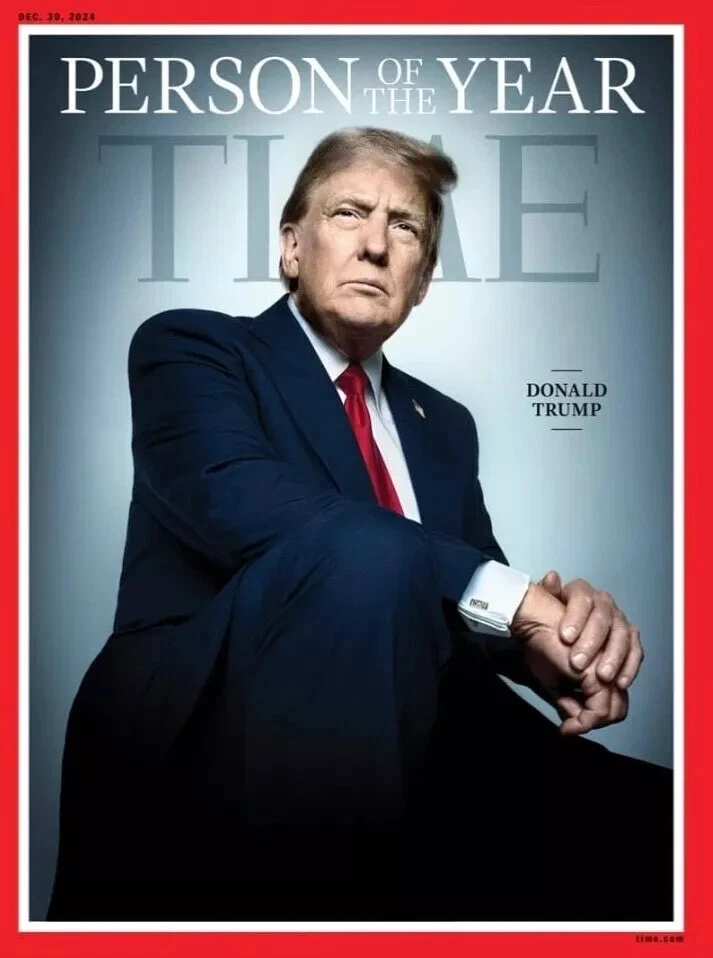 DONALD TRUMP TIME MAGAZINE PERSON OF THE YEAR + JD VANCE 2024 - IN HAND - Image 4 of 4