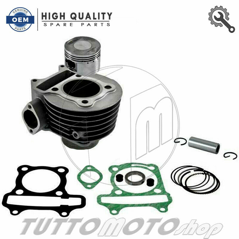 Kit Cilindro Pistone Diametro 52.4 Mm Per Kymco Like 125 (2009) - Gruppo Termico In Ghisa, Cilindrata 125 Cc