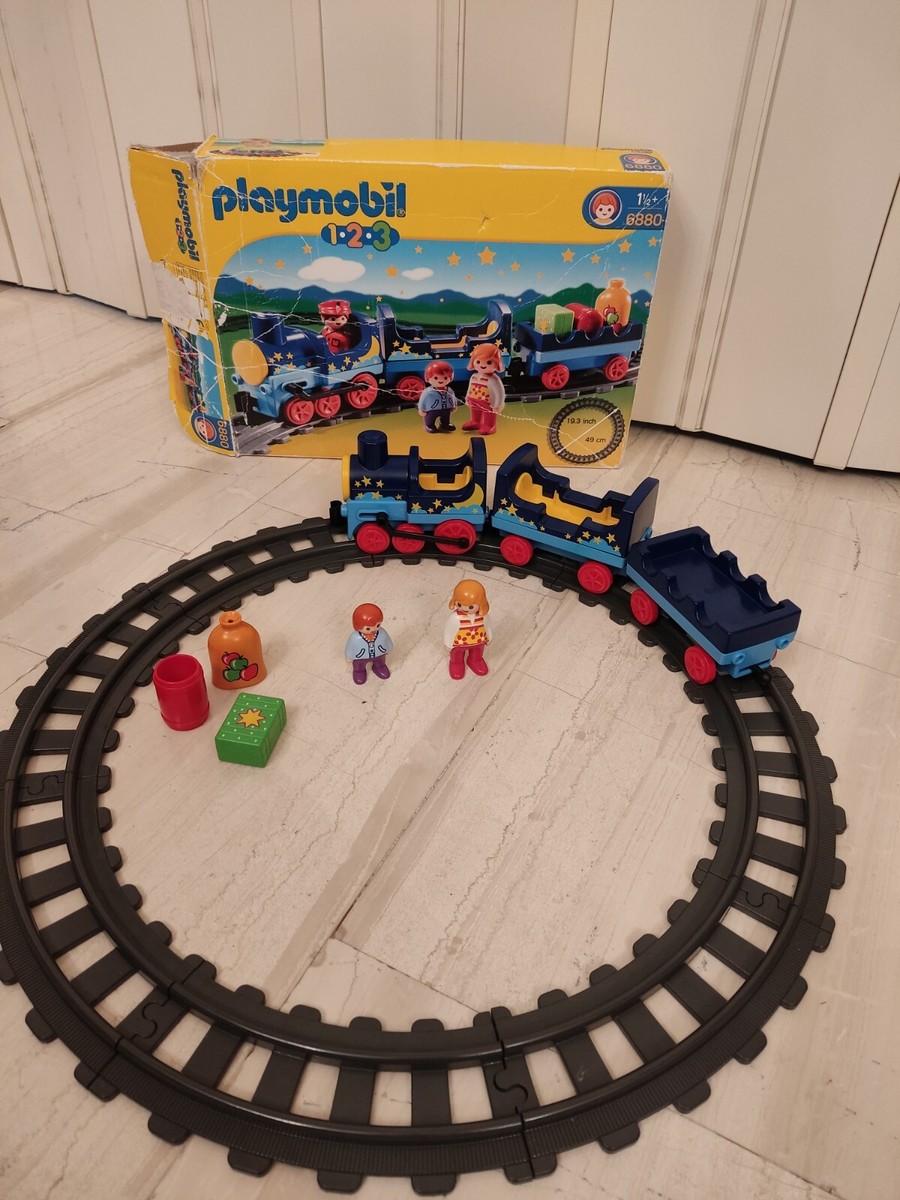Playmobil 1.2.3 Train Set With Railway Tracks 6880 | eBay 