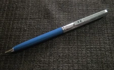 Vintage Blue  Paper Mate Double Heart Profile Slim Mechanical Pencil Beautiful 