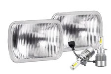 H6054 7"x6" 7x6 LED Conversion Kit Glass Housing 8000 Lumen LED bulb Direct Fit