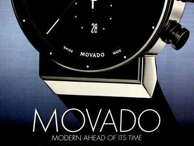 2012 Movado Sapphire Synergy Chronograph 42 MM Black-Original