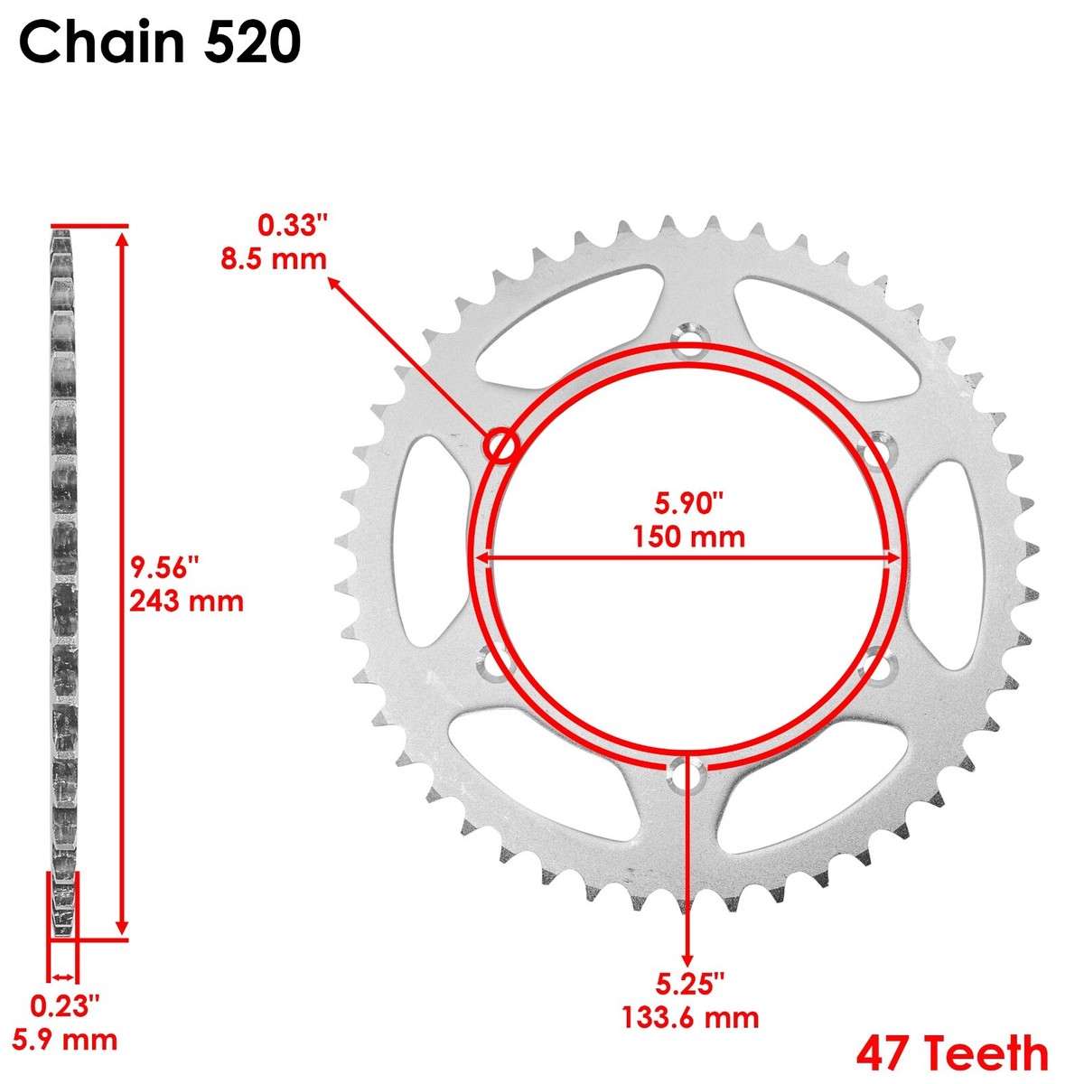 1989 1990 1991 1992 1993-2006 Kawasaki KDX200 Drive Chain